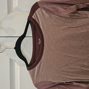 Madewell long sleeve block color  tshirt, XXS, NWOT